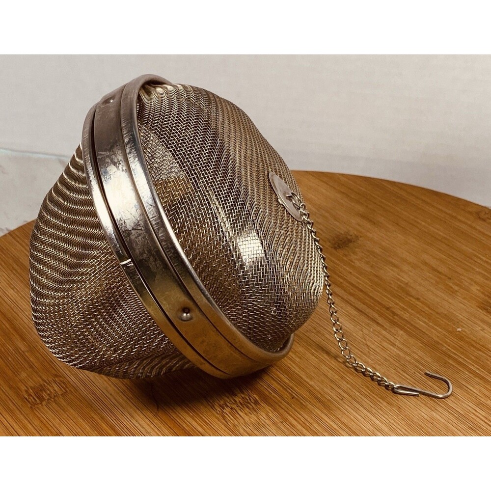 Tea Infuser Filter, Stainless Steel Tea Ball with Chain, Extra Large 5”x5”